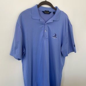 Polo Golf 2015 US Open periwinkle blue performance polo size Men’s medium